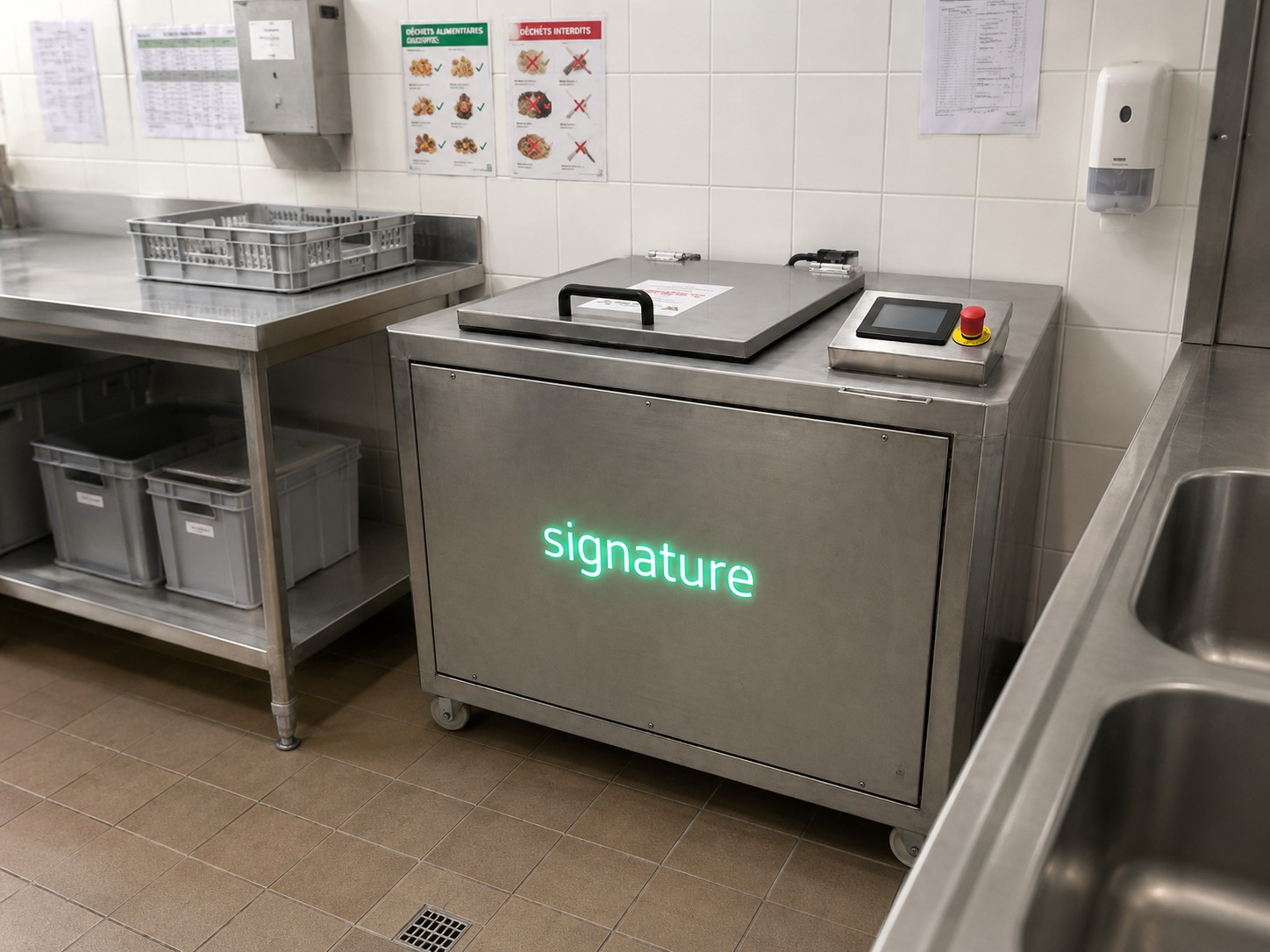 BioProcess AQUA® Signature installé en cuisine professionnelle